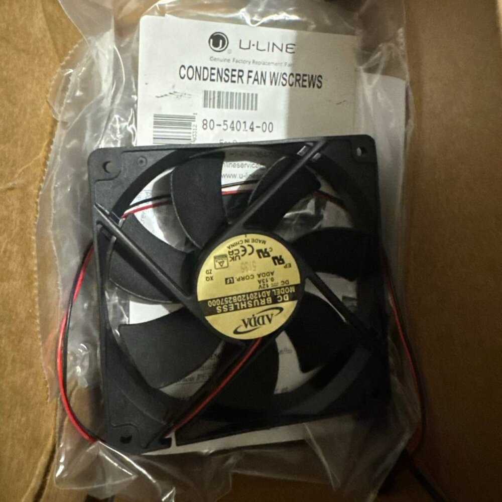 CONDENSER FAN W/SCREWS 80-54014-00 - Genuine OEM Replacement Part BRAND NEW SEAL